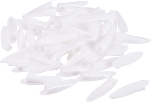 MECCANIXITY 9mm Plastic Pocket Hole Plugs, White Wood Plugs for Pocket Hole Jig, Pack of 50