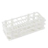 Plastic Test Tube Rack, 24 Holes, Detachable Holder for 25 mm Test Tubes, White Vial Holder (1pcs, 24 Holes)