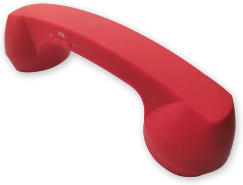 Wireless Retro Telephone Handset, Radiation-Proof Handset Receivers for Mobile Phone with Comfortable Call (Red)