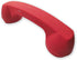 Wireless Retro Telephone Handset, Radiation-Proof Handset Receivers for Mobile Phone with Comfortable Call (Red)