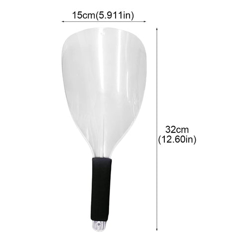 3-Pack Barber Salon Face Mask, Plastic Hairdressing Shield with Sponge Handle, Reusable Hairspray Shield Haircut Cover