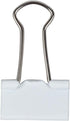 JAM PAPER Colorful Binder Clips - Small - 3/4 Inch (19 mm) - 25/Pack - White Binderclips