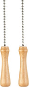 UUYYEO 2 Pcs Wooden Ceiling Fan Pull Chain Pendants Ornaments Decorative Ceiling Fan