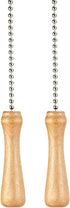 UUYYEO 2 Pcs Wooden Ceiling Fan Pull Chain Pendants Ornaments Decorative Ceiling Fan