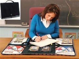 Jumbl 34 inches Portable and Foldable Paper Organizer Workstation - Clear