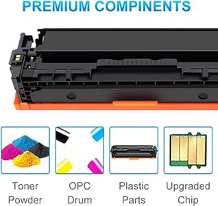 CF410A 410A Toner Cartridge 4 Pack for HP 410A for Color Pro M452dn MFP M477fdw (Black/Cyan/Magenta/Yellow)