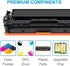 CF410A 410A Toner Cartridge 4 Pack for HP 410A for Color Pro M452dn MFP M477fdw (Black/Cyan/Magenta/Yellow)