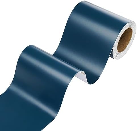 Stickyart Blue Bulletin Board Borders Trim Peel and Stick Blue Wallpaper Border Mirror Border Blue Wall Paper Border for Door Poster Frame Wall Border Decor Removable Border Trim Self Adhesive 3"X197" by Stickyart