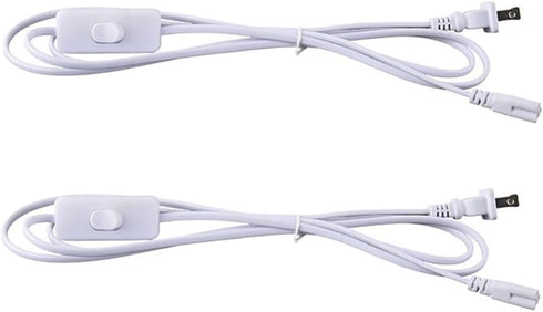 4-Pack T5 T8 Led Tube Light Power Extension Cord Grow Plug Cable Connecting Integrated Wire Replacement Fixture with On/Off Switch (6FT/1.8M) by YCSSSD