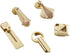 SHOORR 6Pcs Cabinet Knobs Wardrobe Drawer Knob Bedside Cabinet Cabinet Ring Wardrobe Single-Hole Furniture Door Pull D
