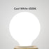 G25 LED Light Bulbs 7W Round Light Bulbs 60 Watt Equivalent Cool White 6500K E26 Medium Base G80 Globe Shape LED Glass