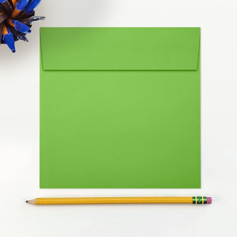 LUXPaper Square Invitation Envelopes | 80lb. Text | Limelight Green | 6" x 6" | 250 Qty