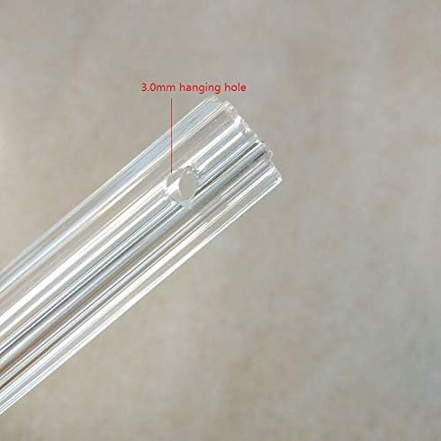 Delmitan 20pcs/lot 1 10mm/ 100mm) Chandelier Crytal clear blossom hexagonal crystal glass tube prism chandelier lamp