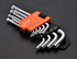 Edward Tools Star Key Wrench Set, Hardened Chrome Steel Screwdriver Set with Organizer Clip