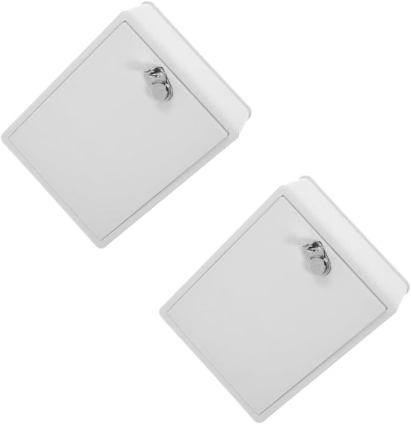 HOMSFOU 2pcs Outdoor Package Box Lock Secure Wall-Mounted Mailbox for Deliveries Multi-Purpose