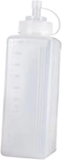 IEUDNS 1000ml Bottle Ketchup Honey Dispenser Wide Mouth with Lid Refillable Reusable Ketchup Bottle Sauce Dispenser