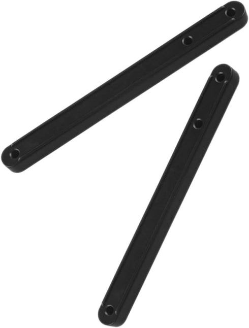 Adorainbow 2pcs 180mm Side Mount Drawer Slides Black Metal Rail Track Guides for
