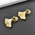Generic Modern fashion creative ginkgo leaf single hole drawer knob bookcase shoe cabinet bedside table fan-shaped