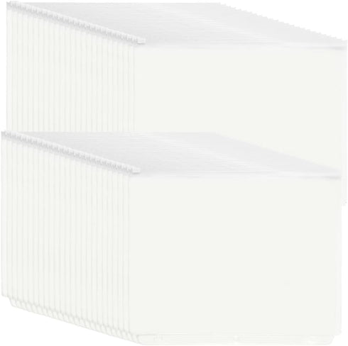 YoeeJob 3 Holes Clear PVC Zipper Binder Pocket Insert Pages, Letter Size, 50 Per Pack for Filing Storage