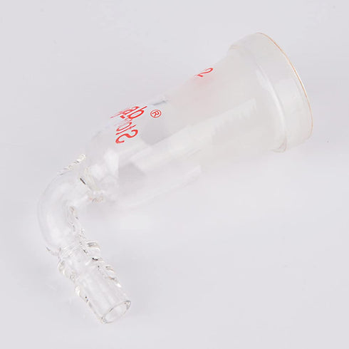 stonylab Borosilicate Glass 90 Degree Vacuum/Inert Gas Adapter, 19/22 Outer Joint for Laboratory Supply