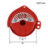 TF-480 Rotating Gate Valve Lockout, Red ABS Material, for 1''-3'' Valve Handle Diameters