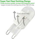 G9 Bulb 3W Dimmable Bulbs 30W Bulb 3000K G9 Bulbs 300LM Lighting,AC110V,6 Pack Lxcom Lighting LED Chandelier Light