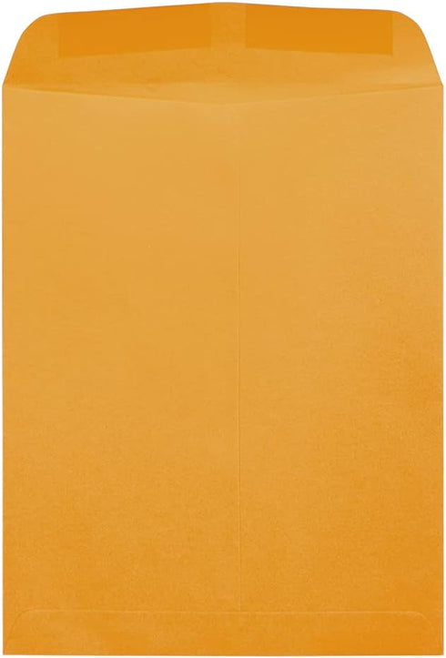 JAM PAPER 12 x 15 1/2 Open End Catalog Commercial Envelopes - Brown Kraft Manila (100/Pack)