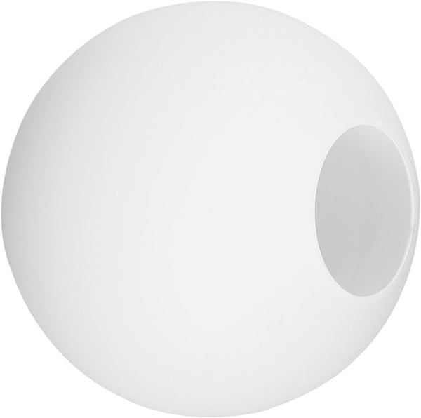 Luxshiny Frosted Glass Globe Lamp Shade Replacement, 8-inch Ivory round Ball Cover