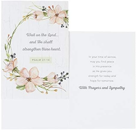 DaySpring Sympathy Boxed Cards - King James Version, 12 Assorted Cards with Scripture, 60938