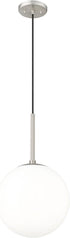 ML 25501-BN 12" 1-Light Lighting Kairo Wide Pendant - Brushed Nickel