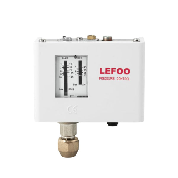 LEFOO LF5510 Adjustable HVAC Pressure Control/Steam Boiler Pressure Switch, 14.5psi~145psi