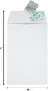 Quality Park 6 x 9 Catalog Envelopes, 100 per Box, 28 lb. White Wove, Self Seal Closure