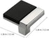 2pcs SEWACC Kitchen Cabinet Pull Handles, Single Hole Dresser Drawer Pulls, Bright Chrome and Black Finish, Furniture
