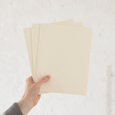 DESIGNPHIL Midori 15307006 Notebook, MD Notebook, Light, A4 Variable Size, Horizontal Ruled, Set of 3