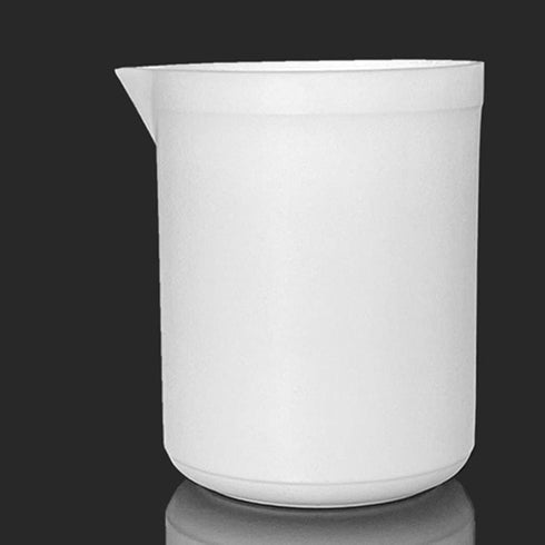 Plastic Graduated Beaker Lab Beaker, 250ML Measuring Liquid Container with Handle and Spout