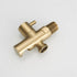 Hand Held Shower Holder with Hose Connector, Shower Head Shut Off Valve, Wall Mount, Brushed Gold