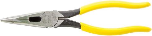 D203-8 8-Inch Klein Tools Needle Nose Pliers, Long Nose Side Cutters, Alligator Pliers with Extended Handles