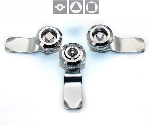Gas Meter Cam Lock & Key, Zink Alloy Electric Meter Door Cabinet Box Latch Locker Kit for Hardware Tool
