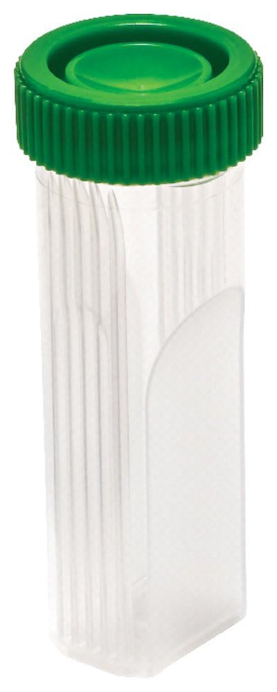 Caplugs Evergreen 240-5440-G8K PAP Series Disposable Slide-Fix Jars, 25 Pack, Green Screw-Cap, 30 mL
