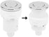 Denpetec Switch(White,Size:28mm) Air Pressure Bath Switch Tub Spa Massage Bath Garbage Waste Disposal Air Switch Push