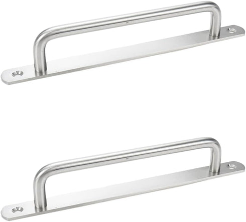 2 PCS Pull Push Door Handle - Metal Commercial Door Handle, Stainless Steel Heavy Duty Barn Door Pulls