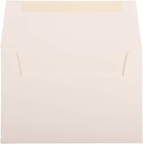 JAM PAPER A8 Strathmore Invitation Envelopes - 5 1/2 x 8 1/8 - Natural White Wove - 50/Pack by JAM Paper