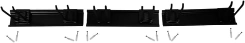 Trademark Innovations 6 Folding Chair Storage Rack, Wall Rack Organizer, Garage Tool Organizer, Adjustable Hooks