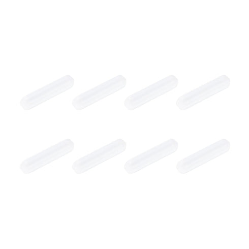 MECCANIXITY Magnetic Stirrer Mixer Stir Bar Rod, 35mm x 8mm PTFE Coating Magnet for Laboratory, 8Pcs