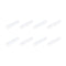 MECCANIXITY Magnetic Stirrer Mixer Stir Bar Rod, 35mm x 8mm PTFE Coating Magnet for Laboratory, 8Pcs