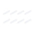 MECCANIXITY Magnetic Stirrer Mixer Stir Bar Rod, 35mm x 8mm PTFE Coating Magnet for Laboratory, 8Pcs