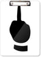 Middle Finger Gesture Silhouette Pattern Clipboard Folder Writing Pad Backing Plate A4