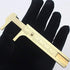 Mini Brass Sliding Caliper - 80mm Double Scale for Measuring Gemstones and Jewelry Components Bead