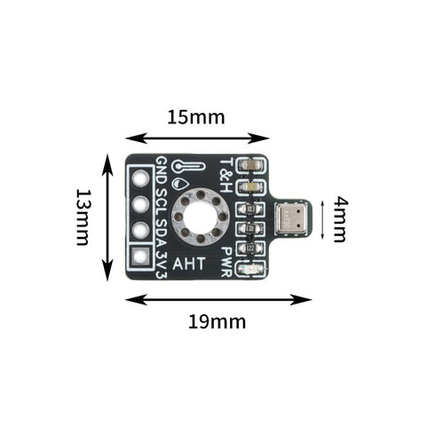 5Pcs AHT30 I2C SHT20 -40C 85C, 2% High-Precision Temp & Humidity Sensor, Output, Anti-Interference, Compatible, to RH