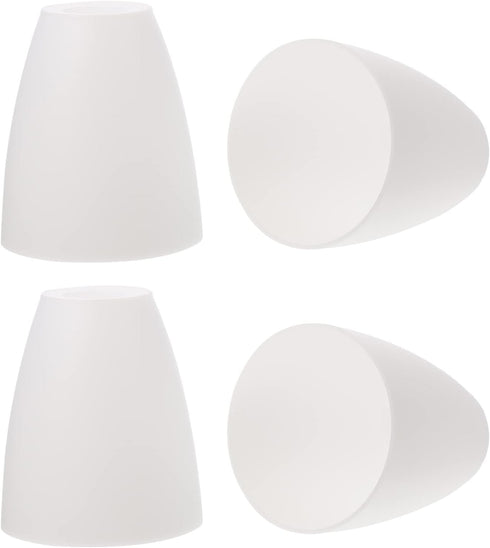 Beaupretty Plastic Lampshades Set of 4 4.52X3.93X3.93In Plastic Lamp Shades for Table